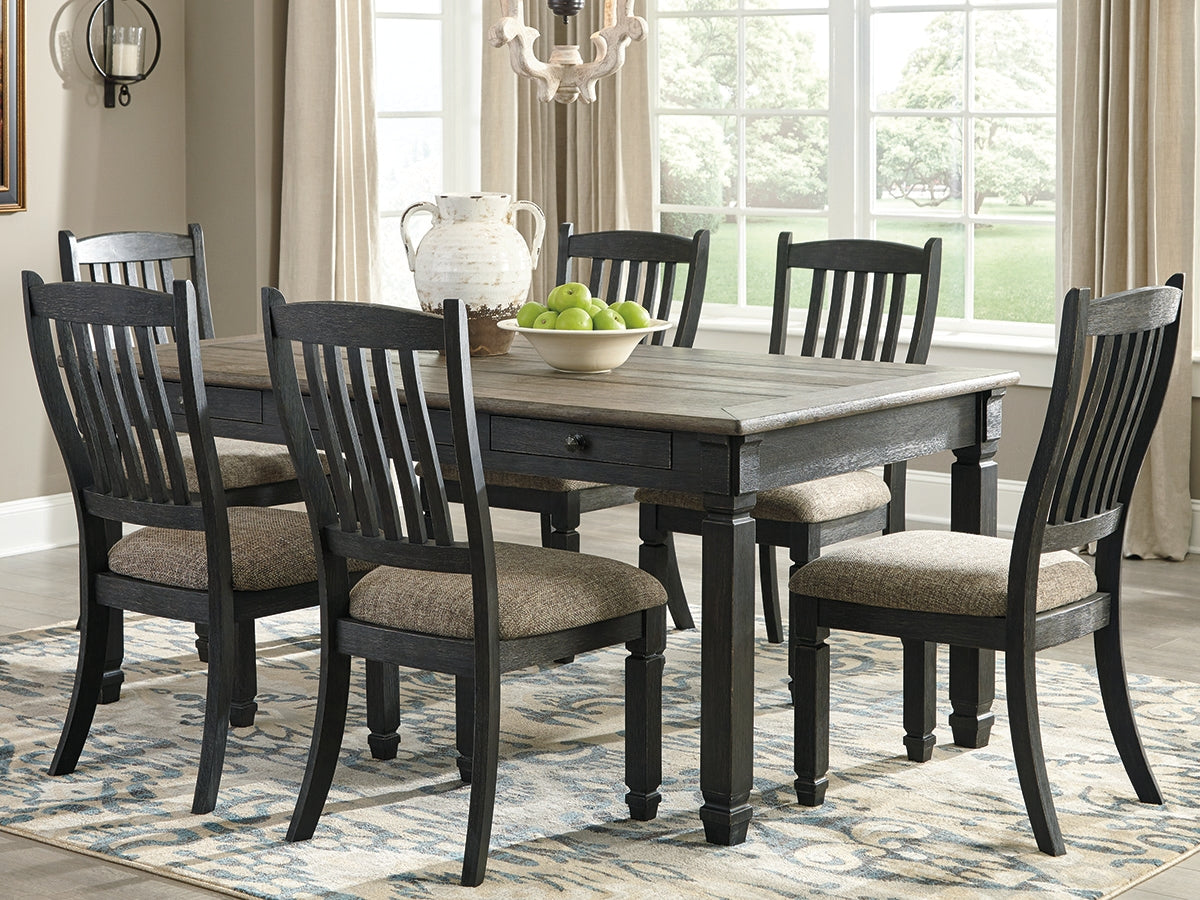 Mega Furniture - Ashley Furniture - Tyler Creek Dining Room - Rectangular Dining Room Table / Black/Gray - D736-25