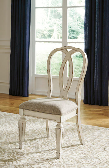 Mega Furniture - Ashley Furniture - Realyn Dining Room - Dining Chair (Set of 2) / Chipped White - D743-02X2