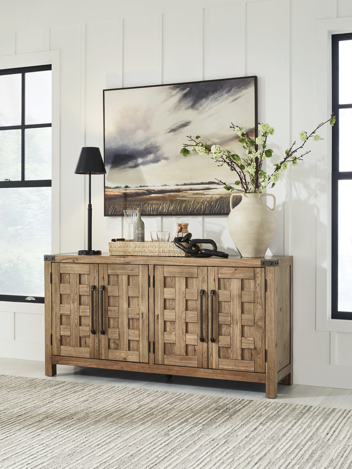 Mega Furniture - Ashley Furniture - Ridgester Dining Room - Dining Room Server / Light Brown - D858-60