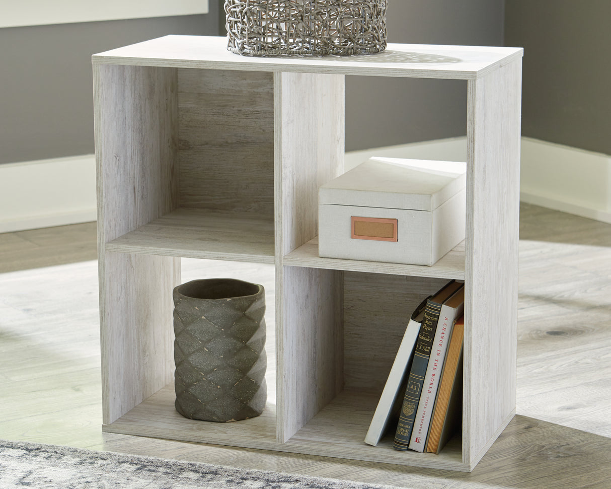 Mega Furniture - Ashley Furniture - Paxberry Four Cube Organizer - Four Cube Organizer / Whitewash - EA1811-2X2