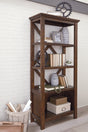 Mega Furniture - Ashley Furniture - Baldridge Bookcase - Large Bookcase / Rustic Brown - H675-17