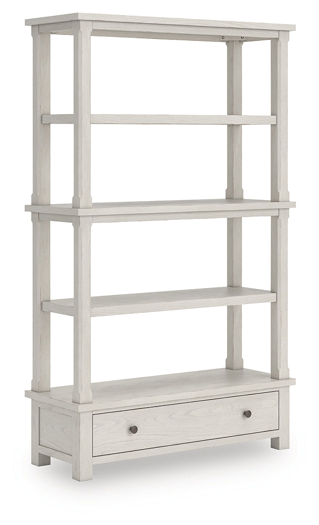 Mega Furniture - Ashley Furniture - Robbinsdale Bookcase - Bookcase / Antique White - H742-70