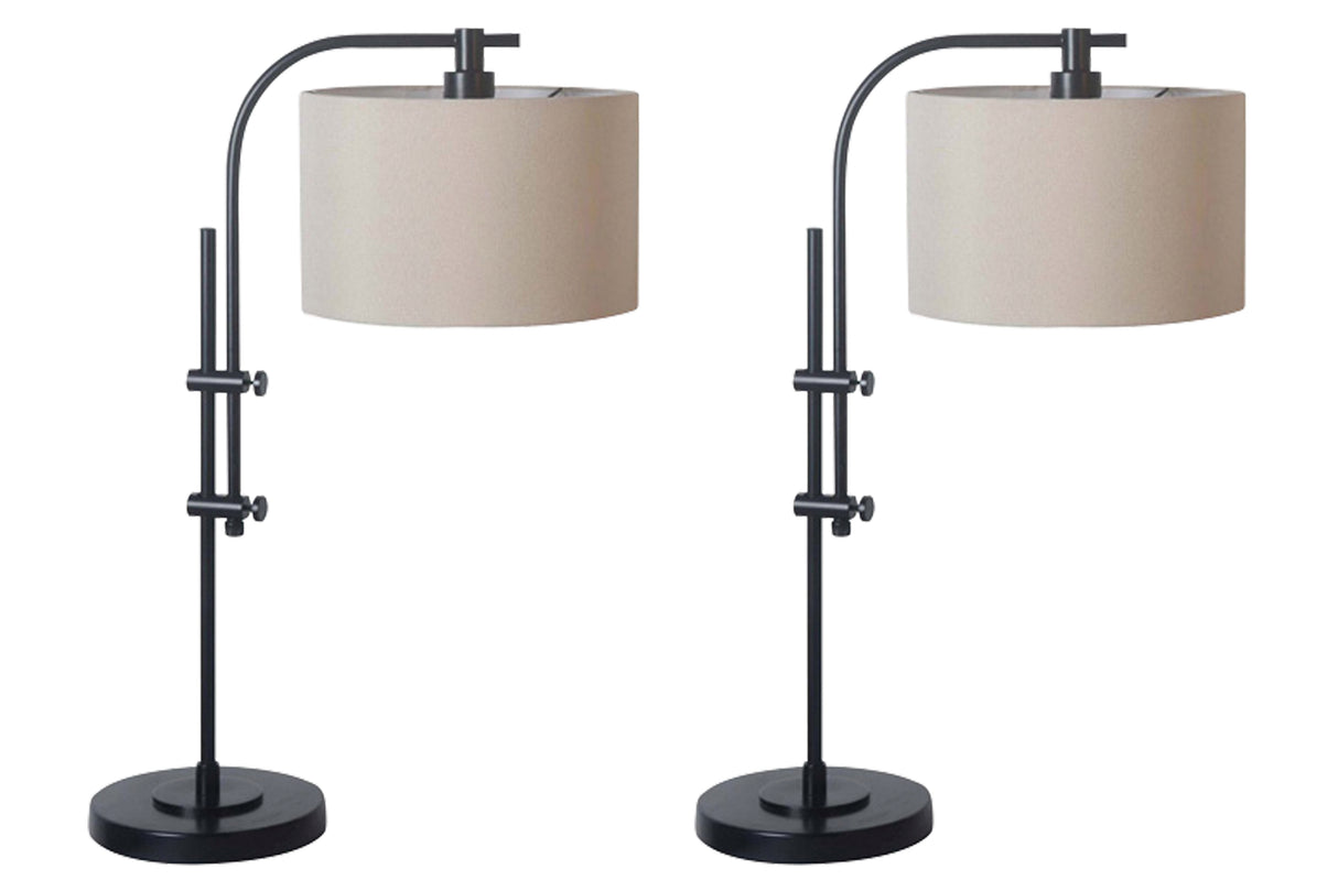 Mega Furniture - Ashley Furniture - Baronvale Lighting - Accent Lamp (Set of 2) / Black - L206043X2