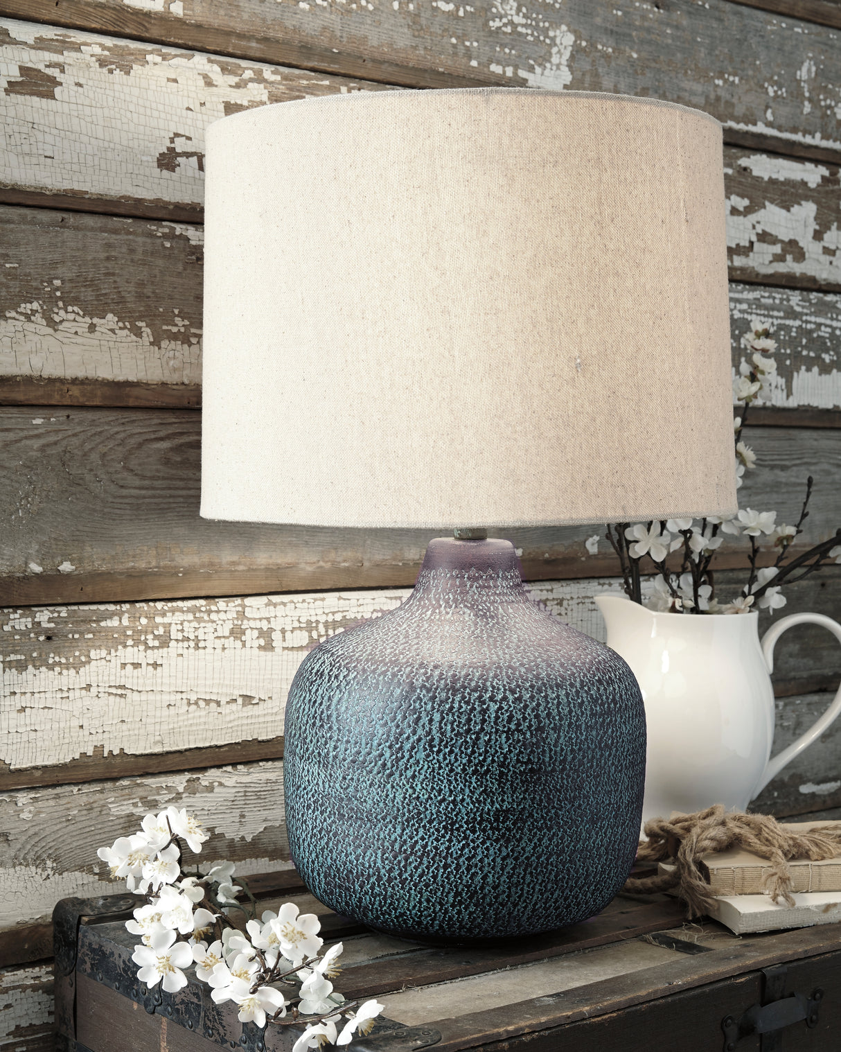 Mega Furniture - Ashley Furniture - Malthace Lighting - Table Lamp (Set of 2) / Patina - L207304X2