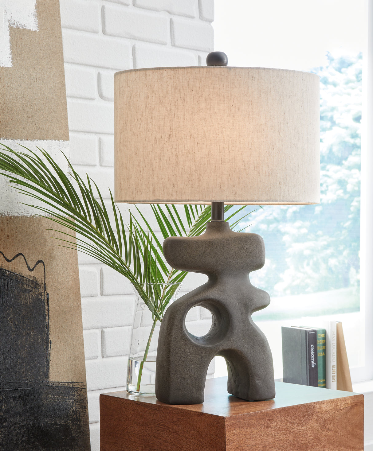 Mega Furniture - Ashley Furniture - Danacy Lighting - Table Lamp (Set of 2) / Distressed Black - L235754X2
