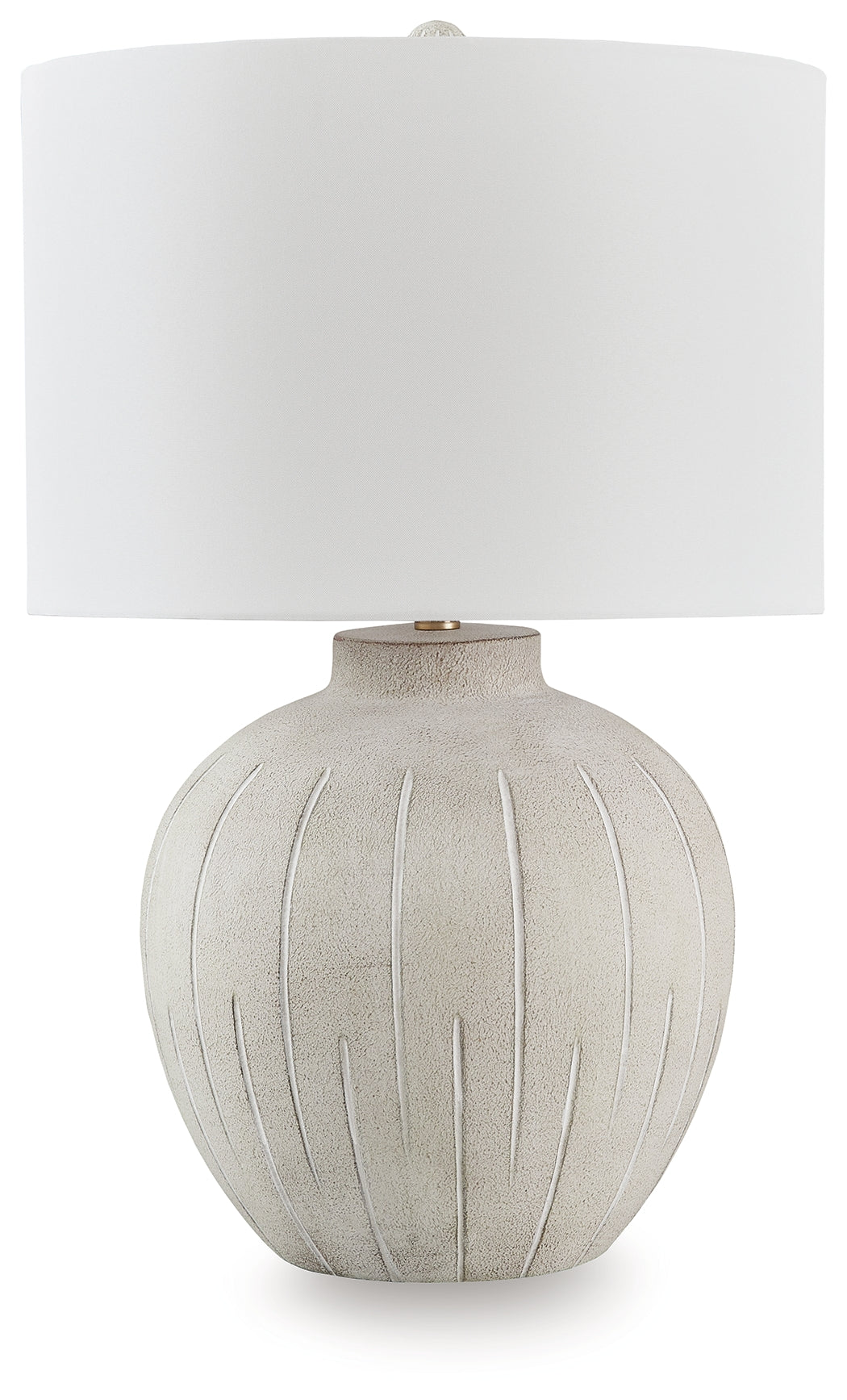 Mega Furniture - Ashley Furniture - Calbert Lighting - Poly Table Lamp (1/CN) / Warm Gray - L235824