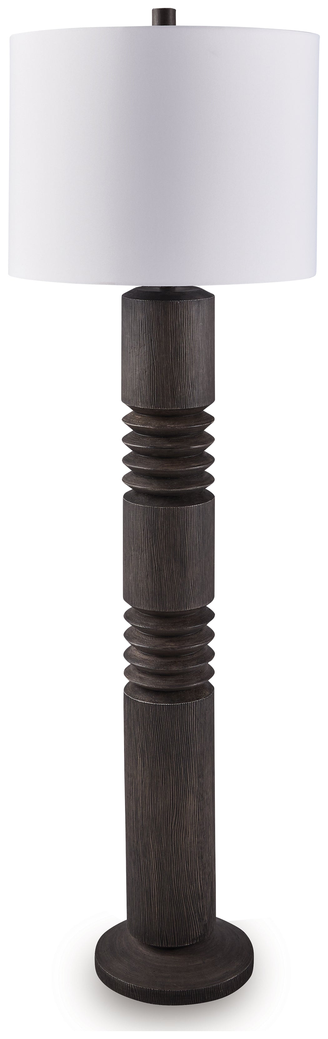 Mega Furniture - Ashley Furniture - Fainwell Lighting - Poly Floor Lamp (1/CN) / Distressed Black - L235861