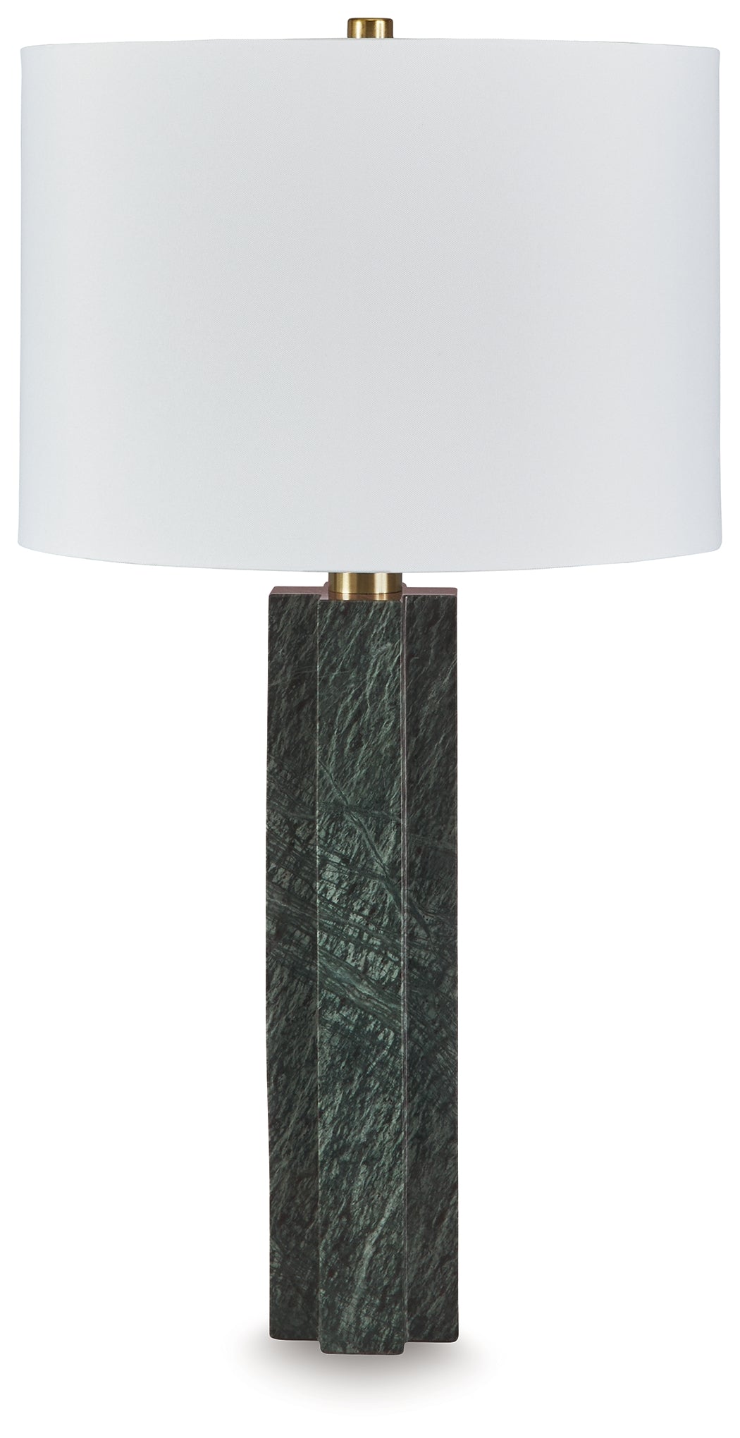 Mega Furniture - Ashley Furniture - Keegan Lighting - Marble Table Lamp (1/CN) / Green - L429084