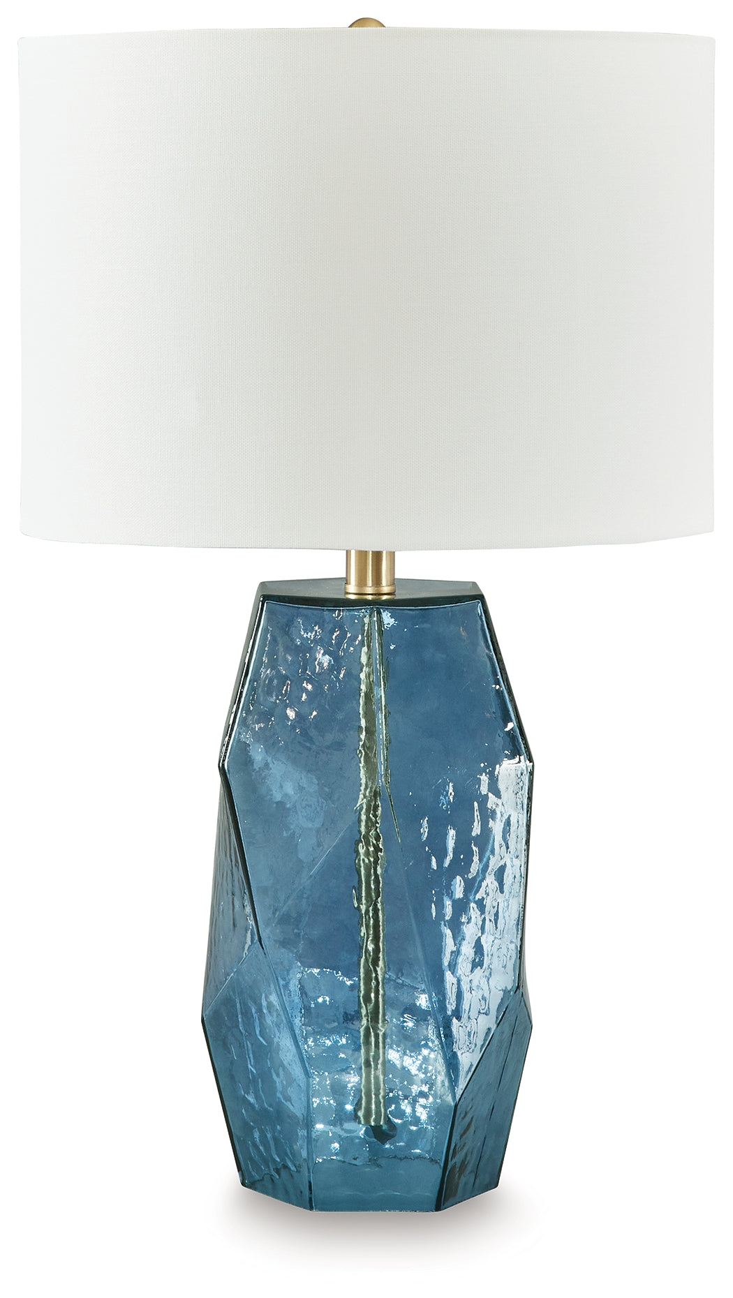 Mega Furniture - Ashley Furniture - Tallow Lighting - Glass Table Lamp (1/CN) / Blue - L430854