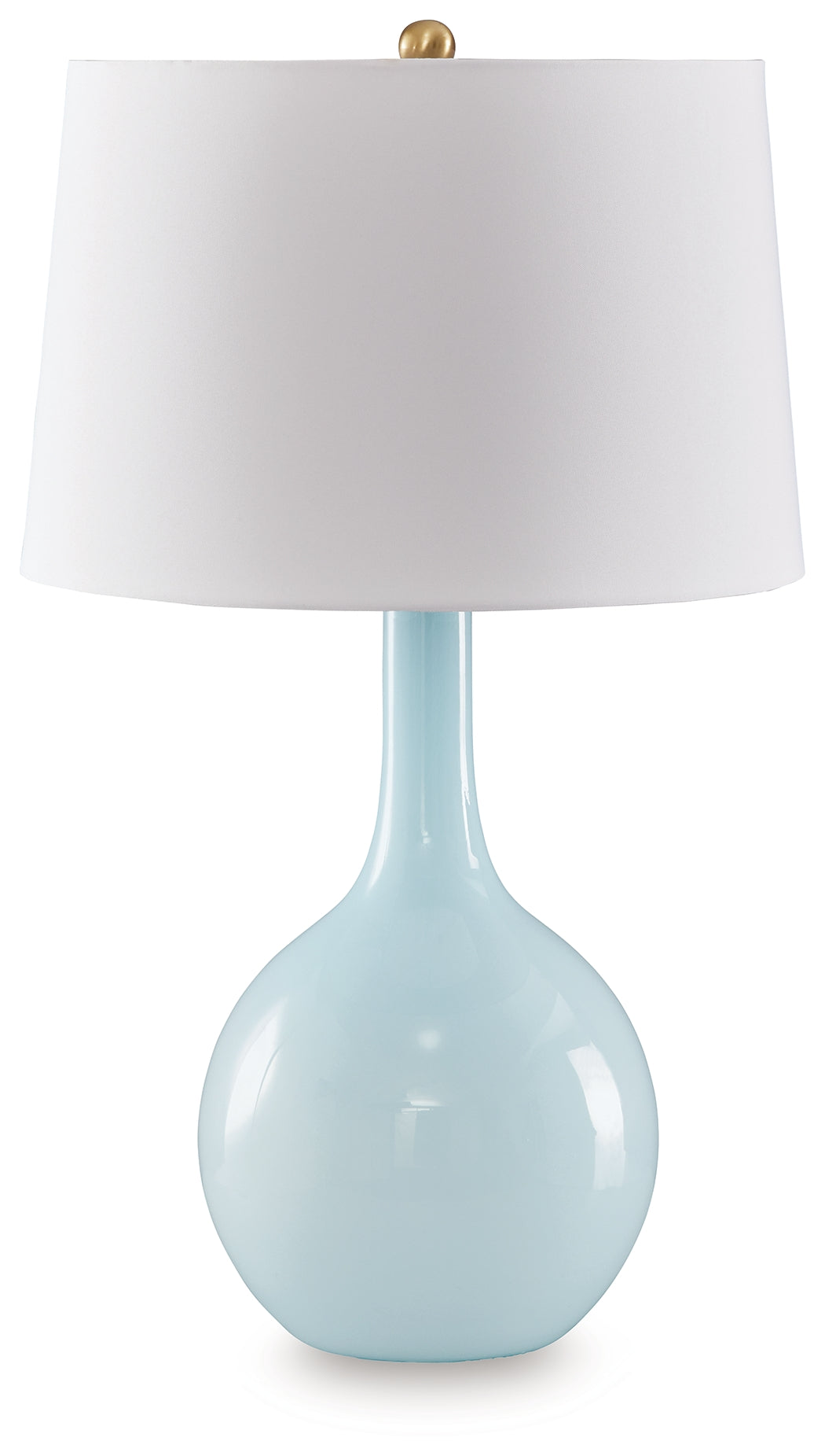 Mega Furniture - Ashley Furniture - Rylanton Lighting - Glass Table Lamp (1/CN) / Aqua - L430874