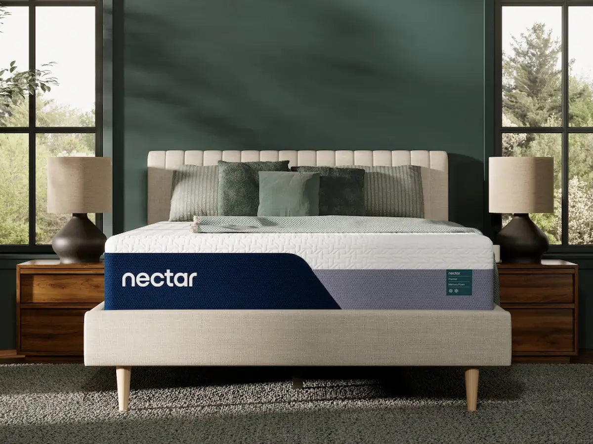 Mega Furniture - Ashley Furniture - Nectar Premier Memory Foam 5.1 Mattresses - Queen / White - M12631