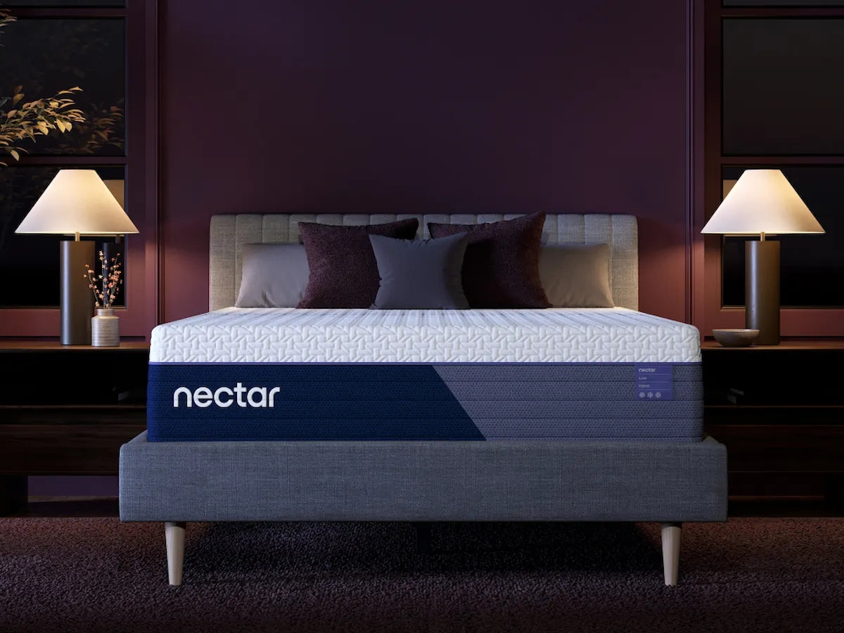 Mega Furniture - Ashley Furniture - Nectar Luxe Hybrid 5.1 Mattresses - King / White - M14241