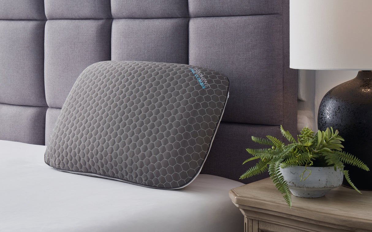 Mega Furniture - Ashley Furniture - Zephyr 2.0 Pillows - Graphene Contour Pillow (6/CS) / Dark Gray - M52113