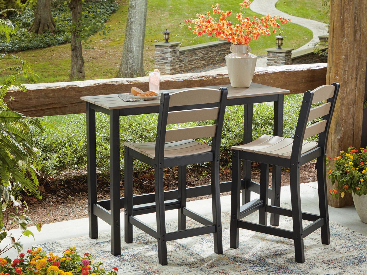 Mega Furniture - Ashley Furniture - Shoreline Beach Outdoor - Counter Table Set (3/CN) - PCP221-113