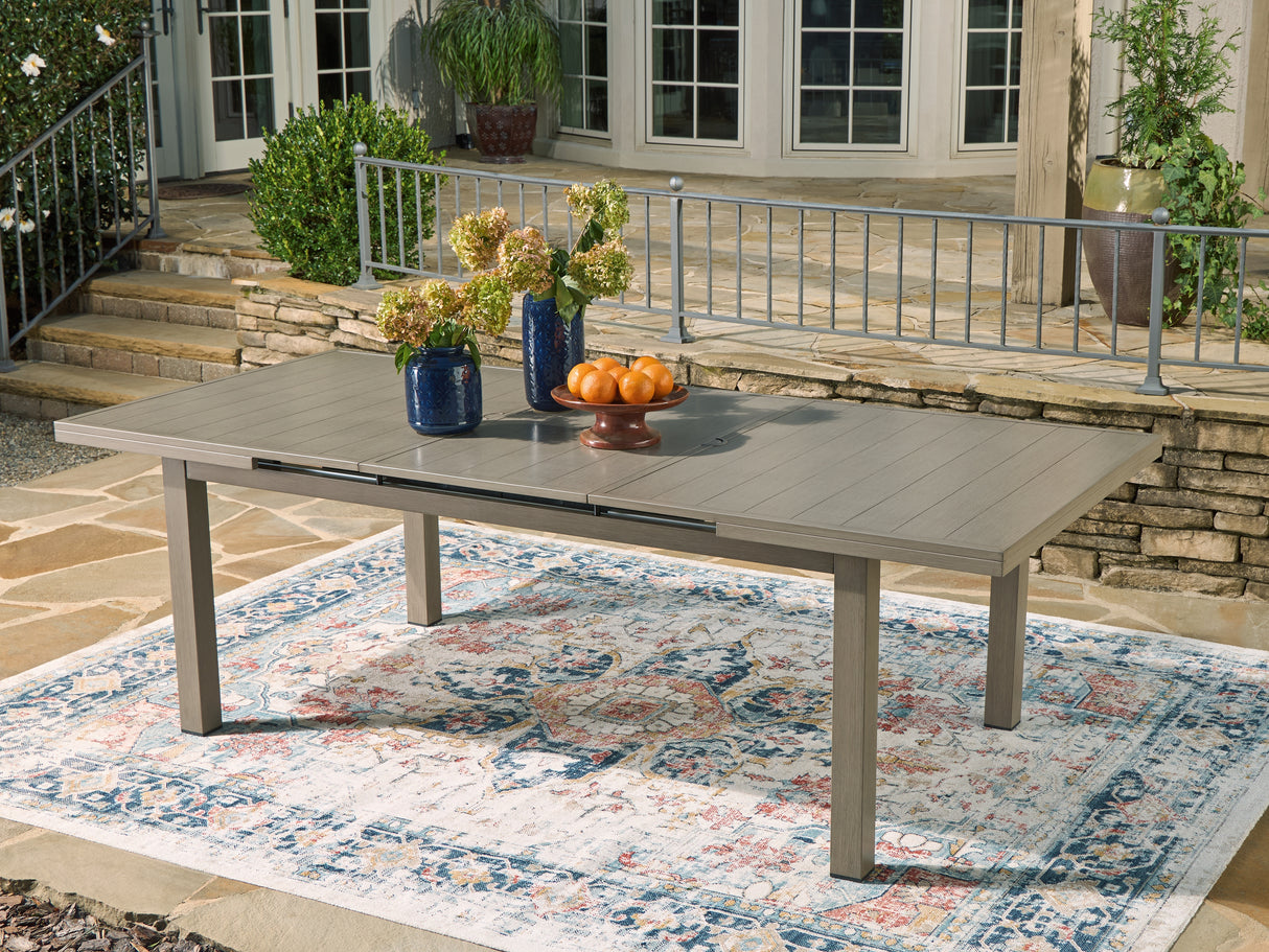 Mega Furniture - Ashley Furniture - Beach Front Outdoor - RECT Dining Room EXT Table / Beige - P323-635