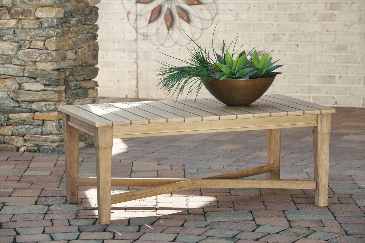 Mega Furniture - Ashley Furniture - Carter Hall Outdoor - Rectangular Cocktail Table - P601-701