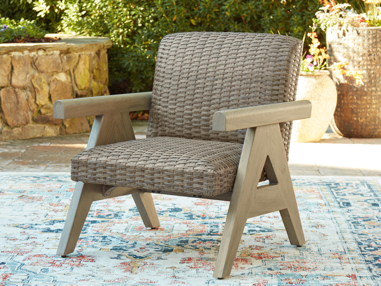 Mega Furniture - Ashley Furniture - Cliff Trails Outdoor - Arm Chair (Set of 2) / Beige - PCP690-601A