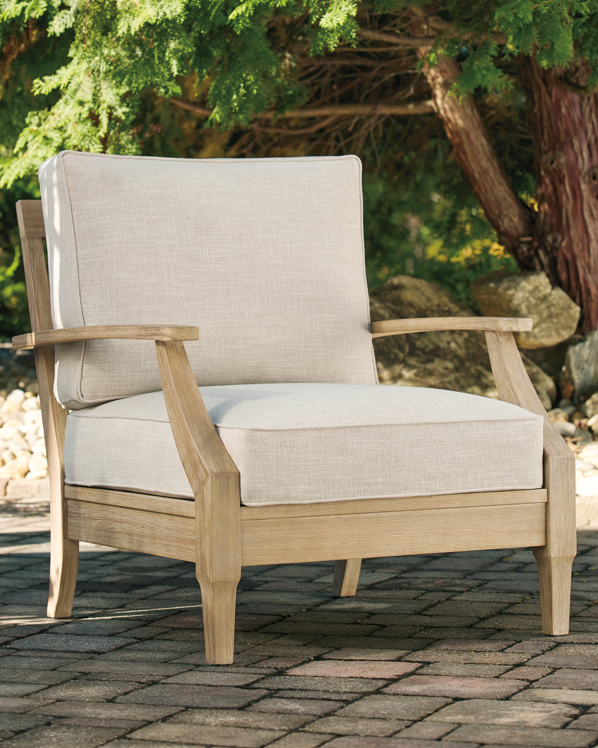 Mega Furniture - Ashley Furniture - Clare View Outdoor - Lounge Chair w/Cushion (1/CN) / Beige - P801-820
