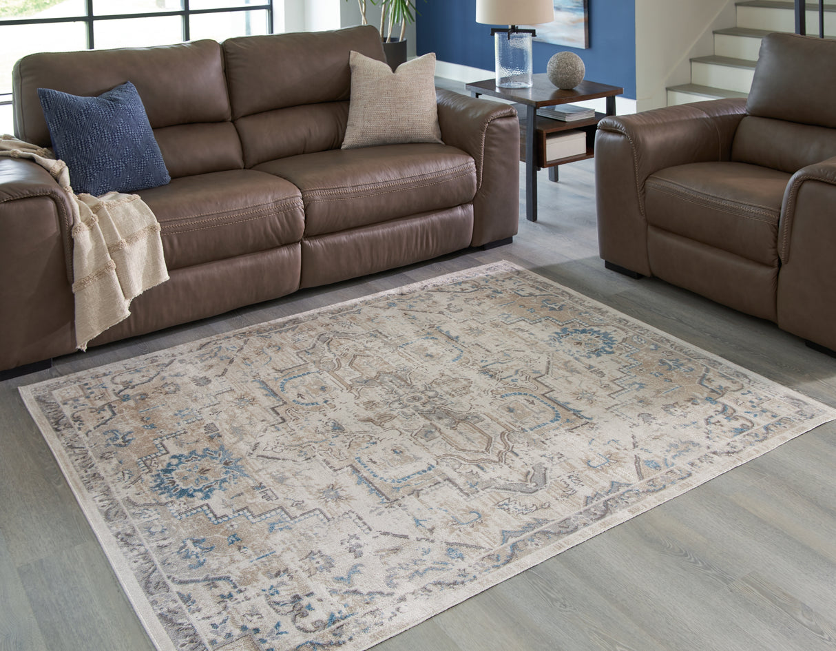 Mega Furniture - Ashley Furniture - Barkham Rug - 7'10" x 10' Washable Rug / Multi - R405551