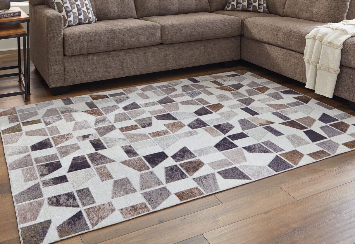 Mega Furniture - Ashley Furniture - Jettner Rug - 5' x 7' Rug / Multi - R405782