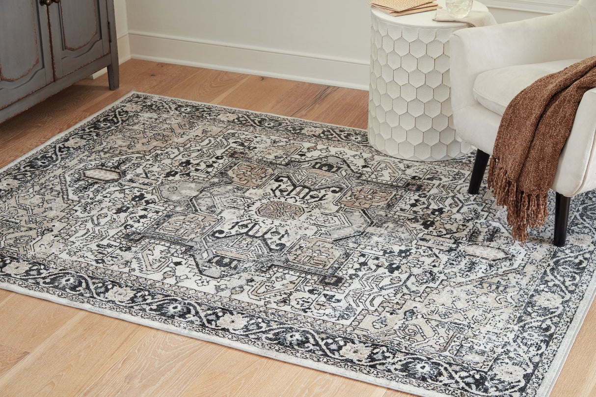 Mega Furniture - Ashley Furniture - Gregmoore Rug - 5'2" x 6'10" Washable Rug / Multi - R405822
