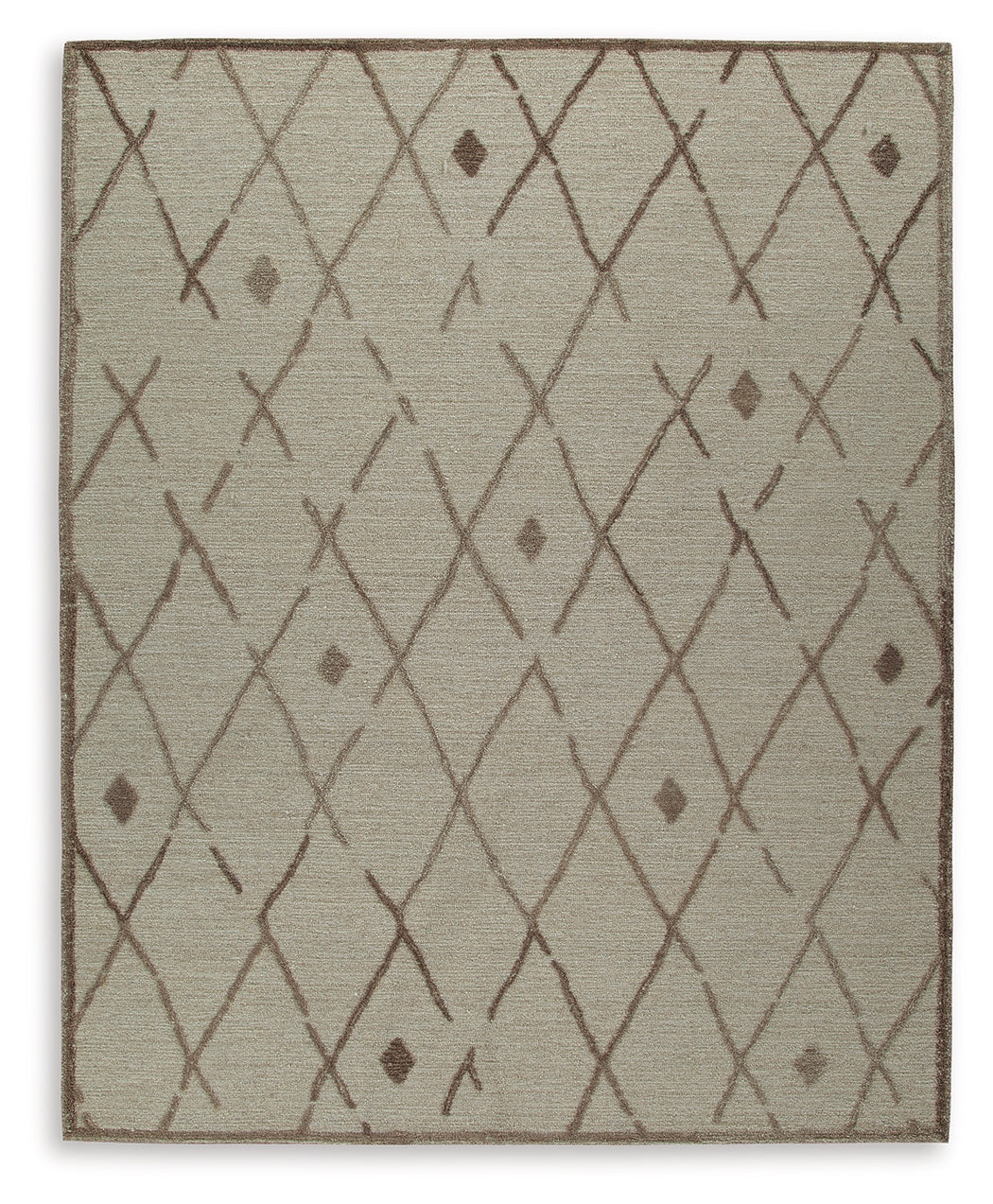 Mega Furniture - Ashley Furniture - Guyford Rug - 8' x 10' Rug / Beige/Brown - R406871