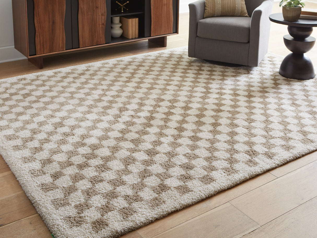 Mega Furniture - Ashley Furniture - Karamen Rug - Large Rug / Taupe/Ivory - R407341