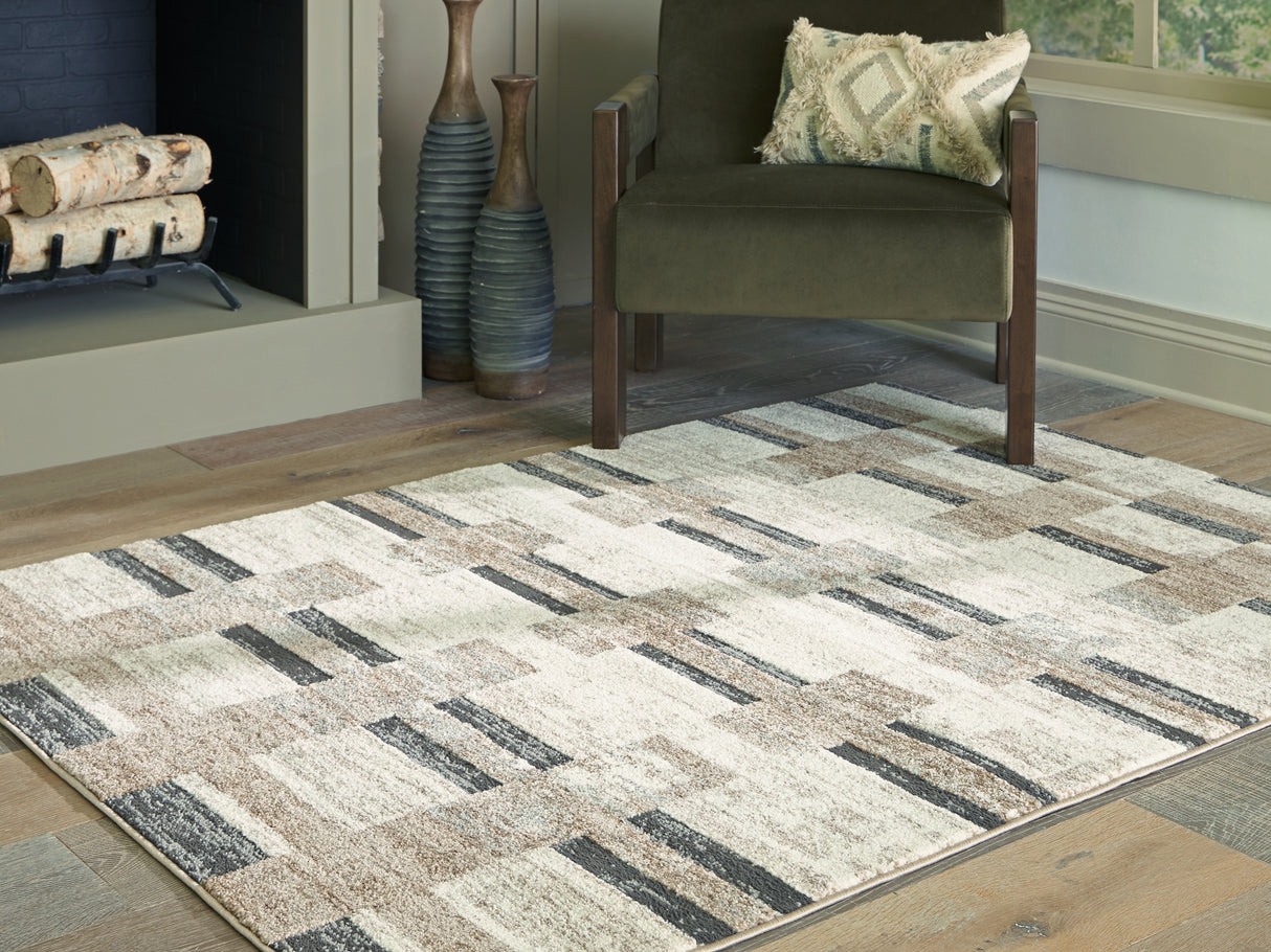 Mega Furniture - Ashley Furniture - Alstone Rug - 7'10" x 10' Area Rug / Multi - R407731