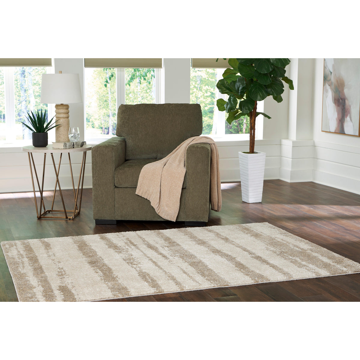 Mega Furniture - Ashley Furniture - Jerrlow Rug - Washable Large Rug - R408591