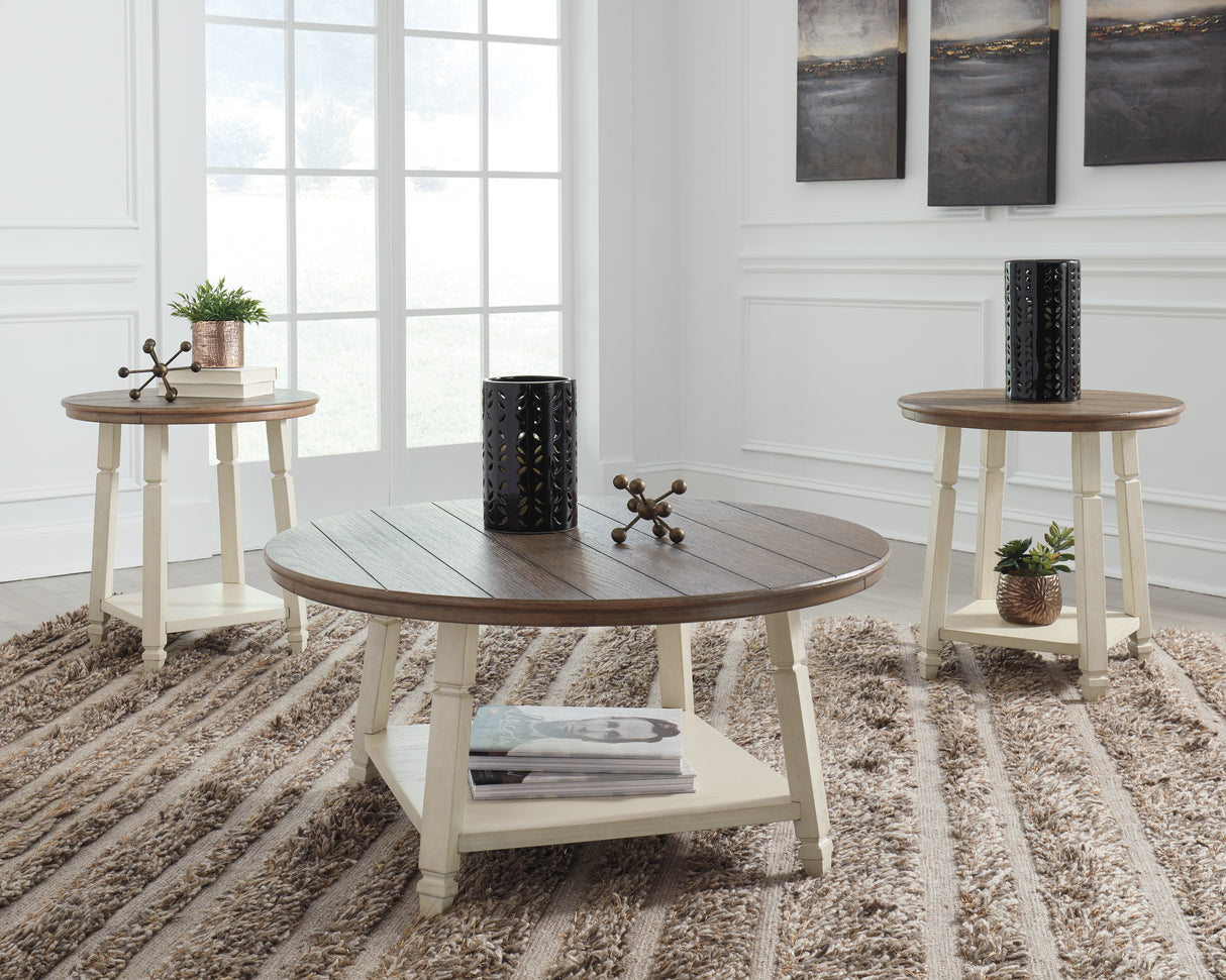 Mega Furniture - Ashley Furniture - Bolanbrook Table (Set of 3) - Occasional Table Set (3/CN) / Two-tone - T377-13