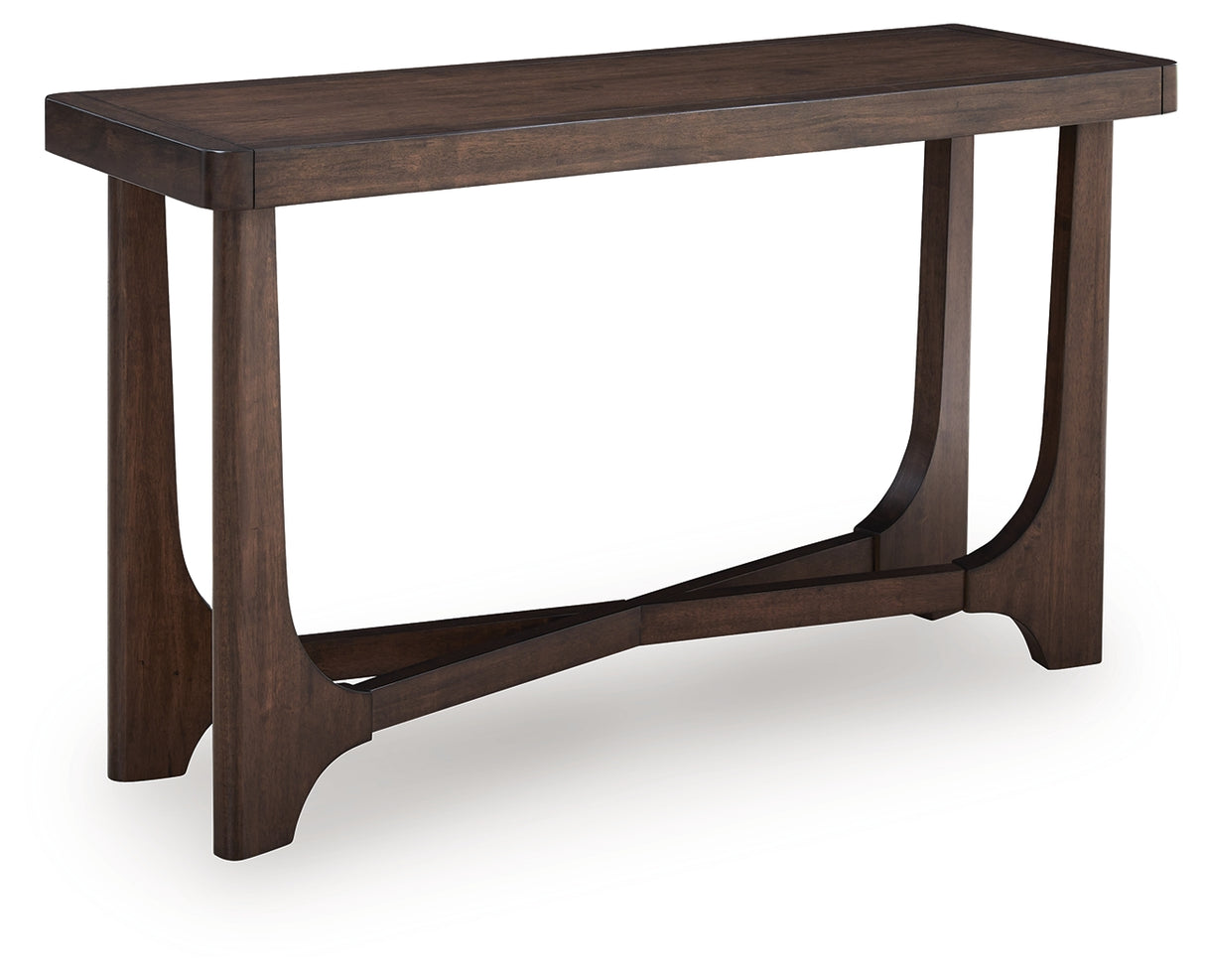 Mega Furniture - Ashley Furniture - Korestone Sofa Table - Sofa Table / Dark Brown - T438-4