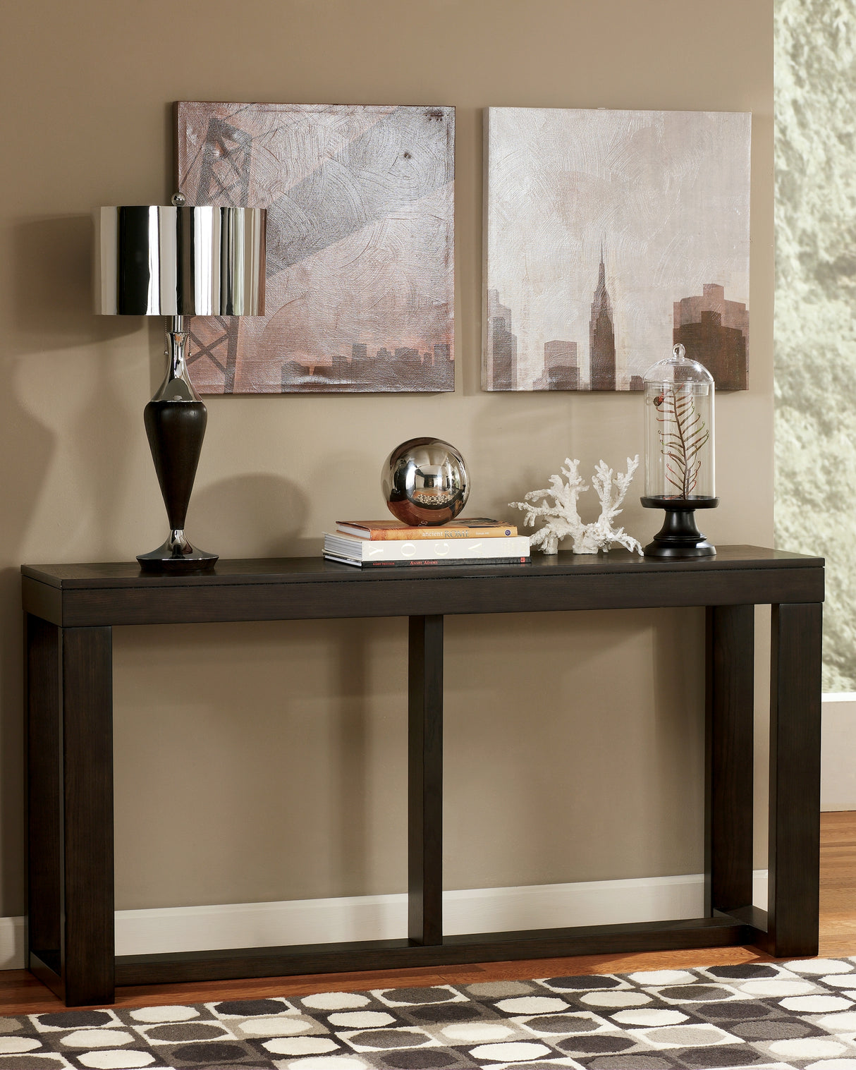 Mega Furniture - Ashley Furniture - Watson Sofa/Console Table - Sofa Table / Dark Brown - T481-4