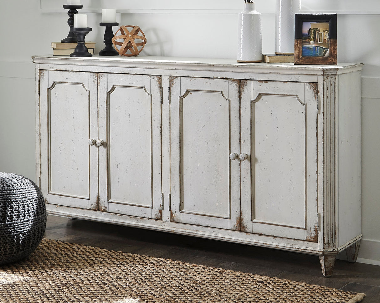 Mega Furniture - Ashley Furniture - Mirimyn Accent Cabinet - Accent Cabinet / Antique White - T505-560