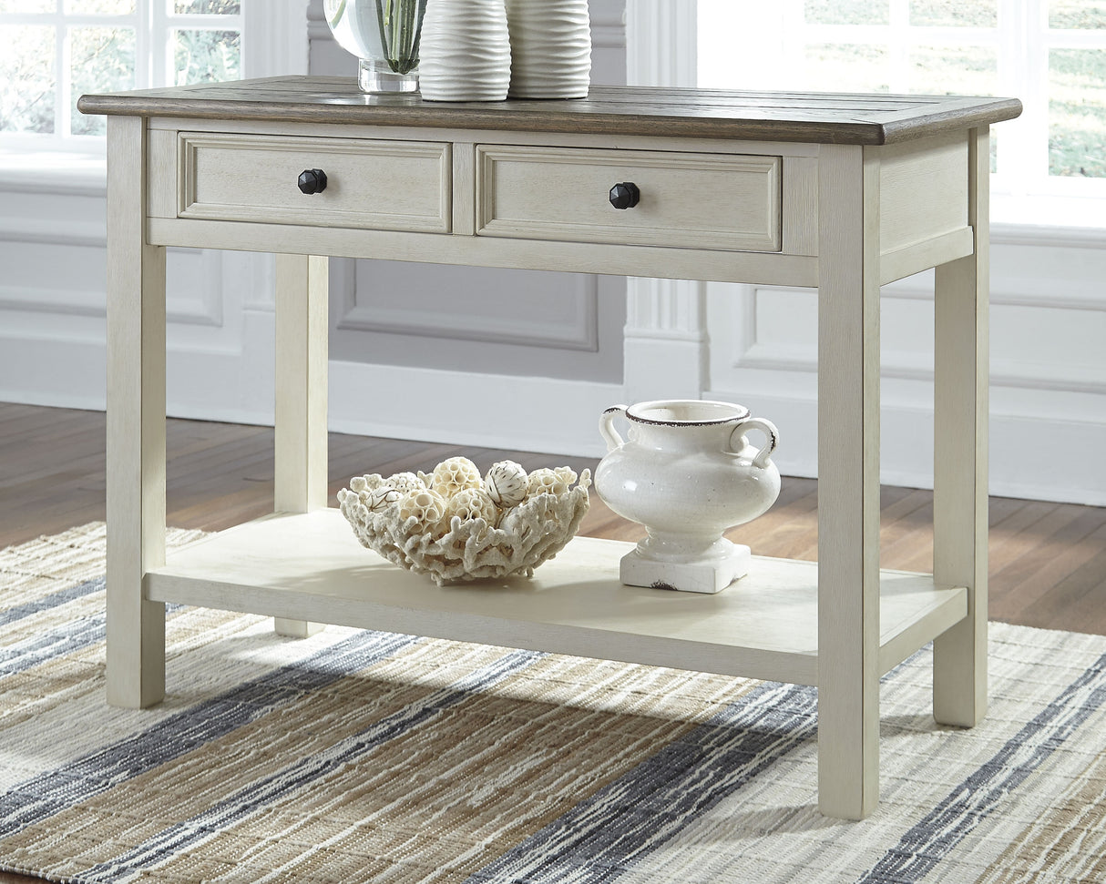 Mega Furniture - Ashley Furniture - Bolanburg Sofa/Console Table - Sofa Table / Two-tone - T637-4