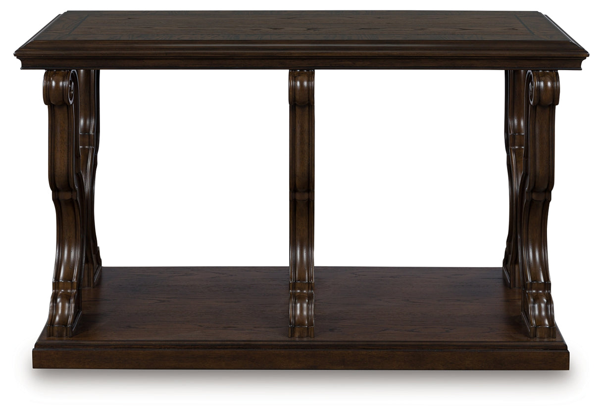 Mega Furniture - Ashley Furniture - Maylee Sofa Table - Sofa Table / Dark Brown - T647-4