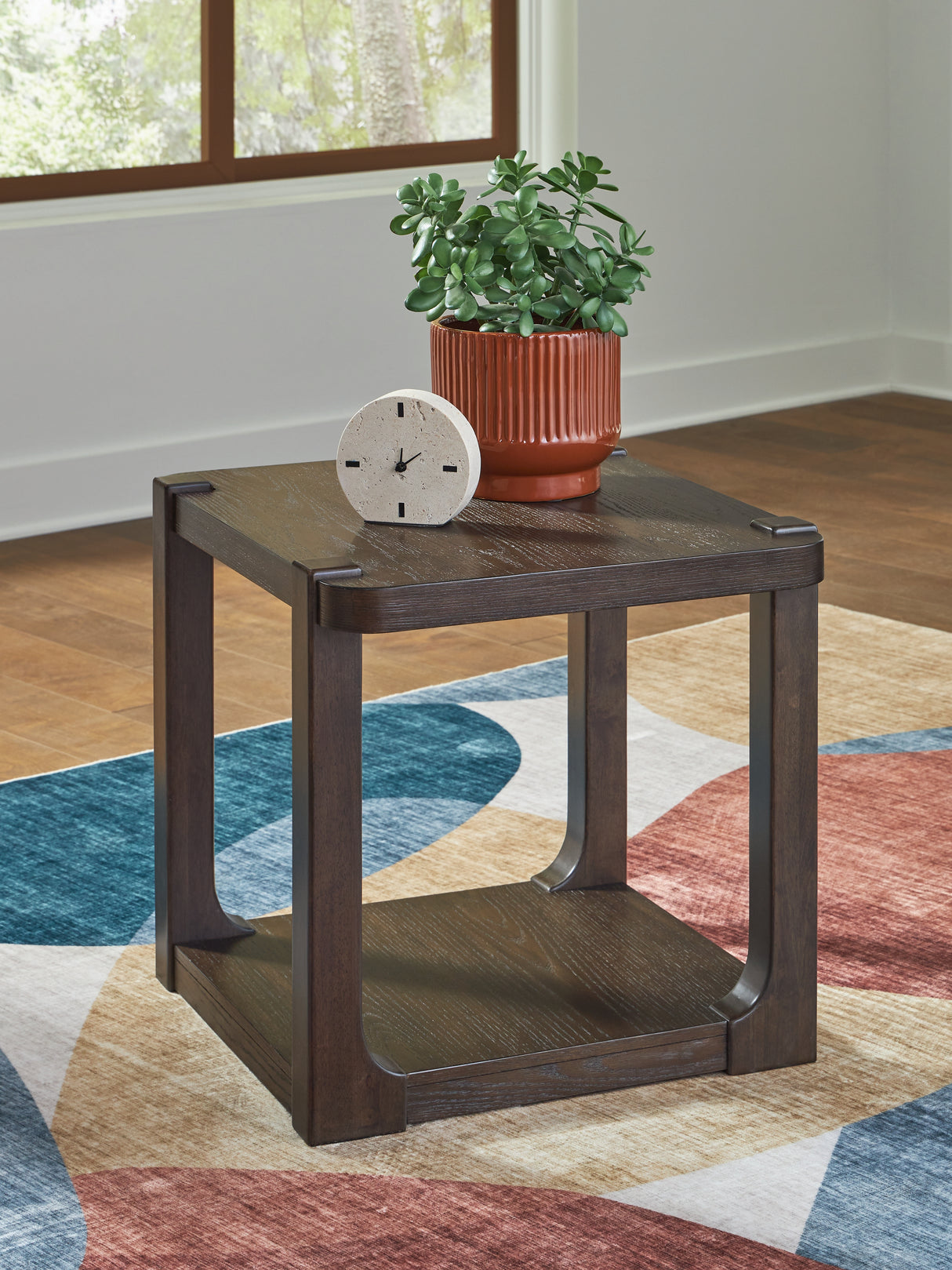 Mega Furniture - Ashley Furniture - Breckington End Table - Rectangular End Table / Dark Brown - T656-3