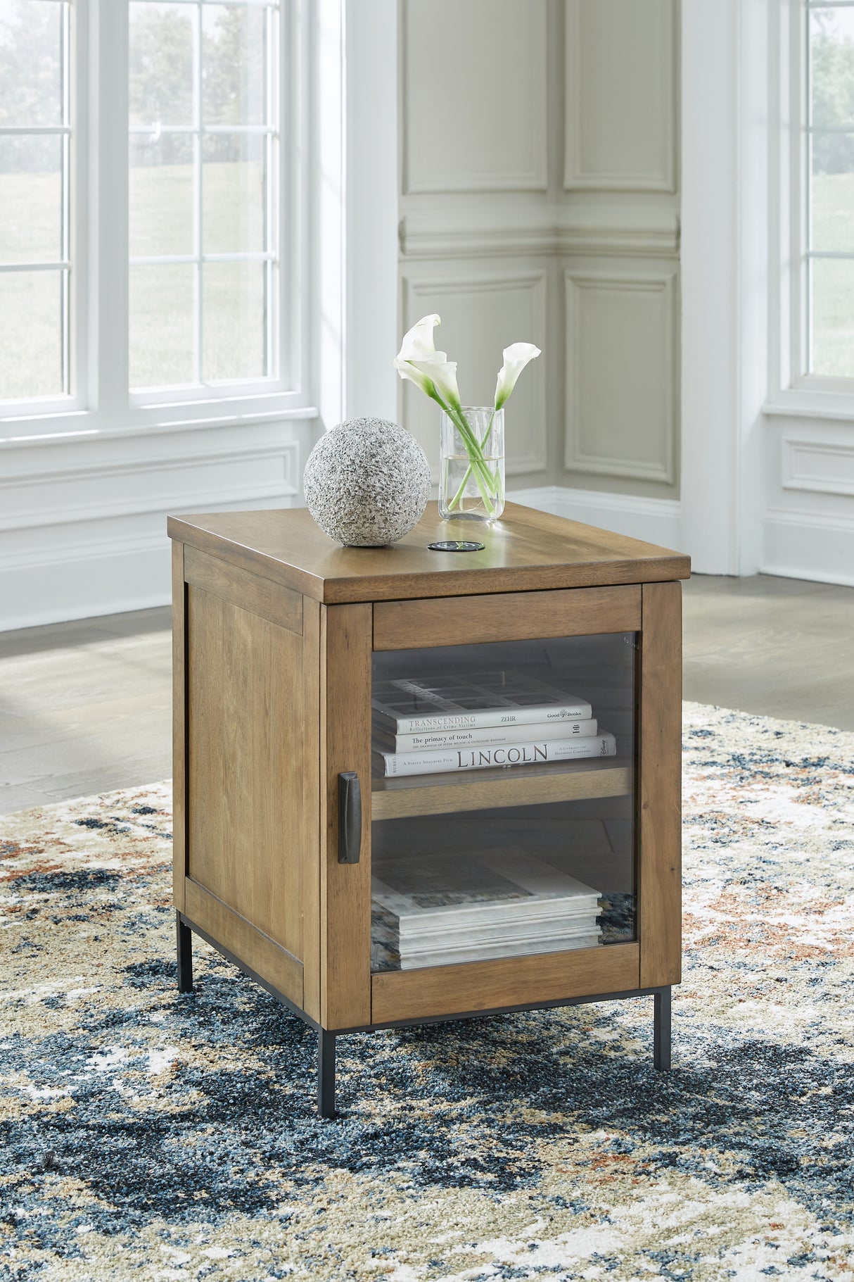 Mega Furniture - Ashley Furniture - Torlanta Chairside End Table - Chair Side End Table / Brown - T686-7