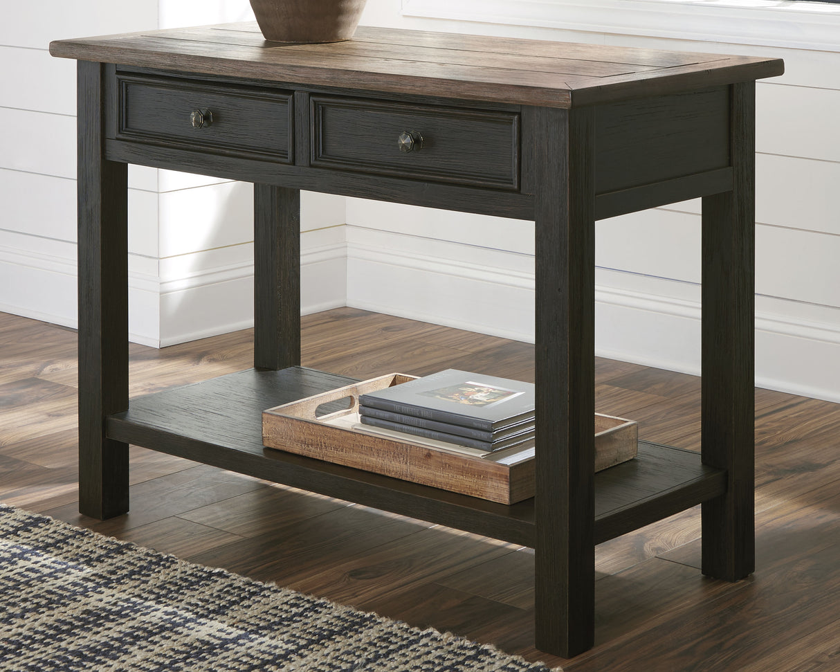 Mega Furniture - Ashley Furniture - Tyler Creek Sofa/Console Table - Sofa Table / Grayish Brown/Black - T736-4