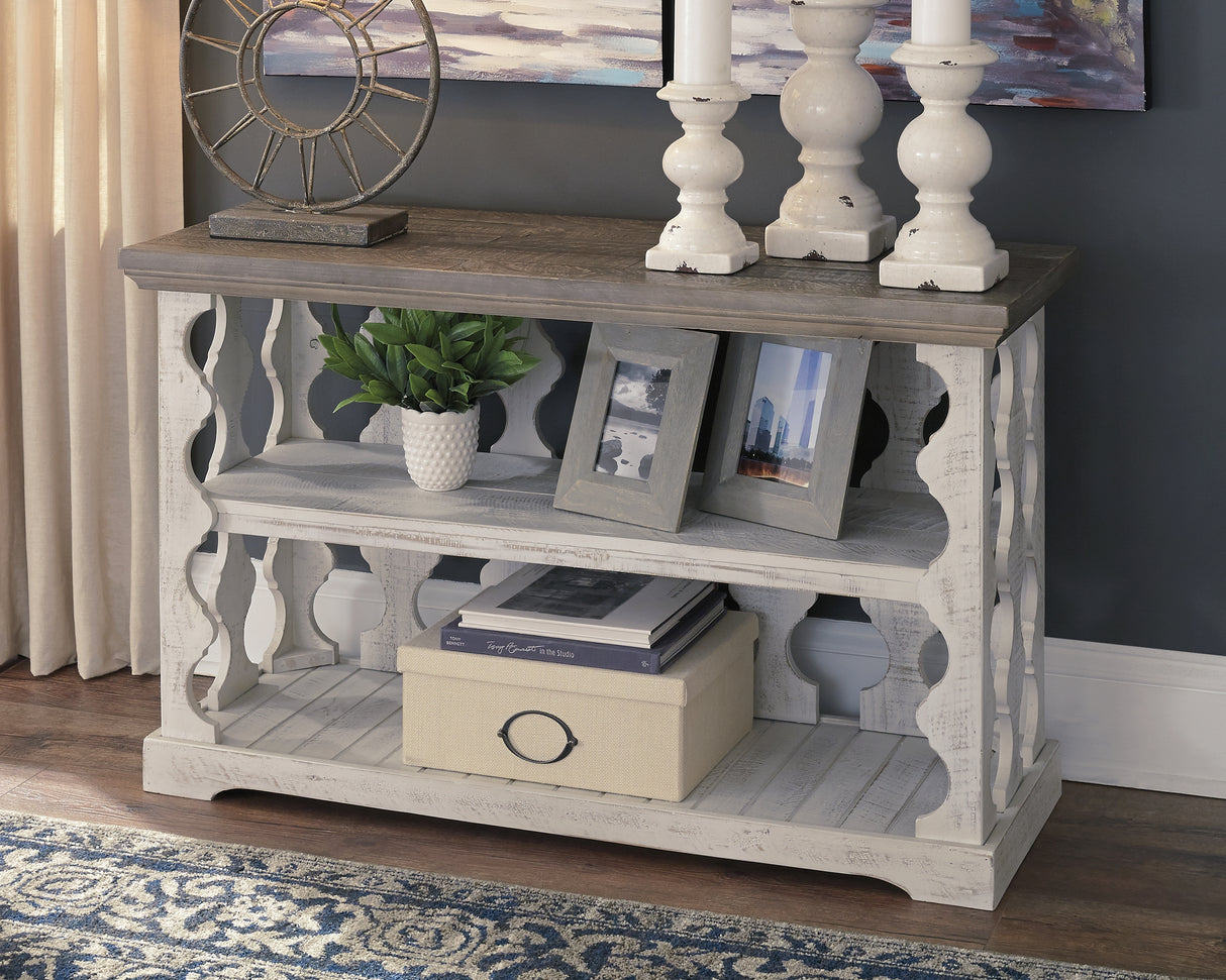 Mega Furniture - Ashley Furniture - Havalance Sofa/Console Table - Console Sofa Table / Gray/White - T814-5