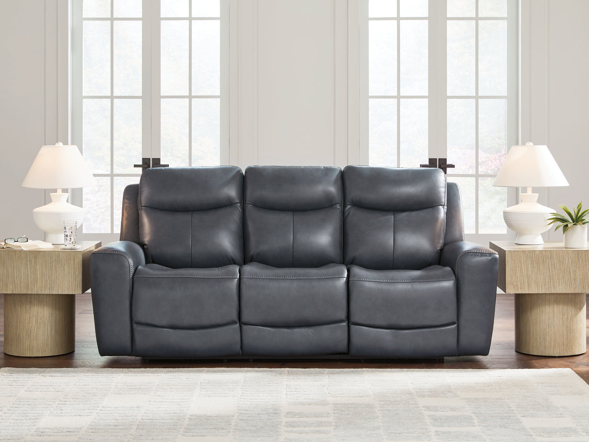 Mega Furniture - Ashley Furniture - Next Move Living Room - PWR REC Sofa with ADJ Headrest / Admiral - PCU1210015