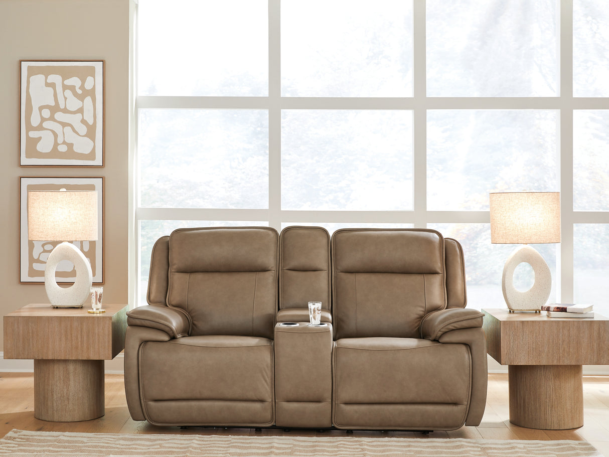 Mega Furniture - Ashley Furniture - Glencroft Living Room - PWR REC Loveseat/CON/ADJ HDRST - PCU1240018