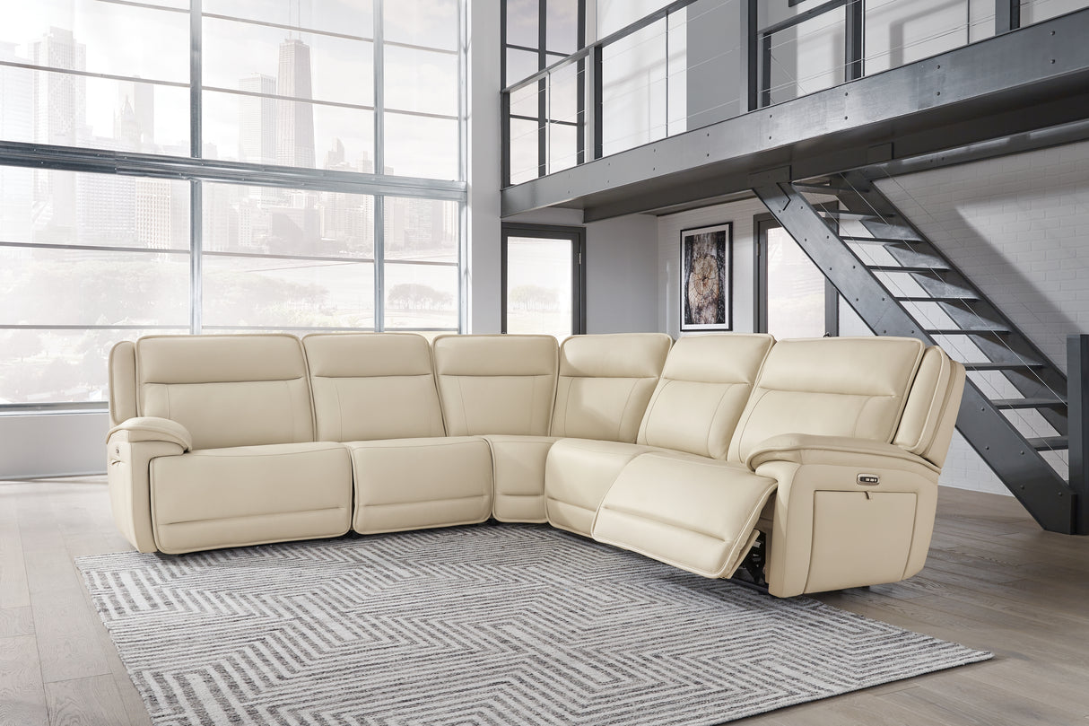 Mega Furniture - Ashley Furniture - Double Deal Sectional - 4-Piece Reclining Sectional / Almond - U13001S6