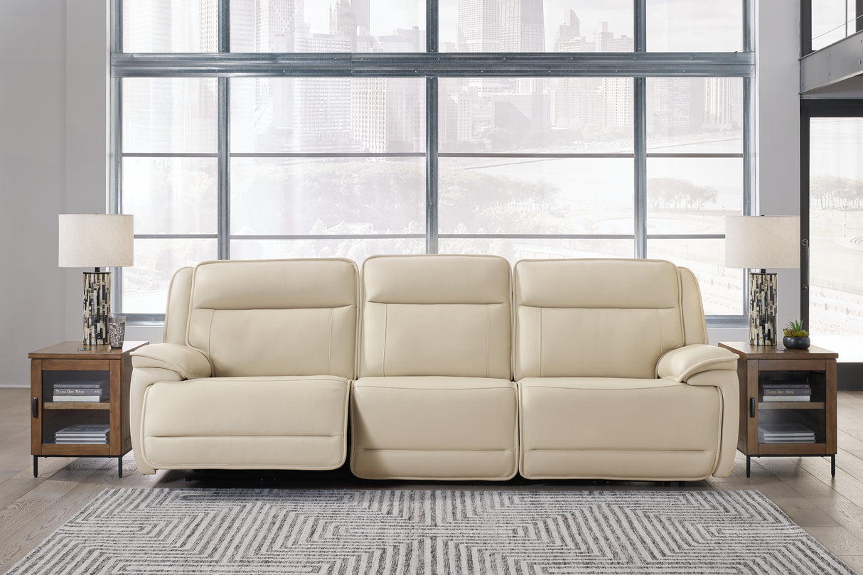 Mega Furniture - Ashley Furniture - Double Deal Sectional - 3-Piece Power Reclining Sofa Sectional / Almond - U13001S5