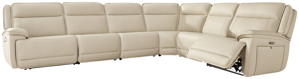 Mega Furniture - Ashley Furniture - Double Deal Sectional - 6-Piece Reclining Sectional / Almond - U13001S7