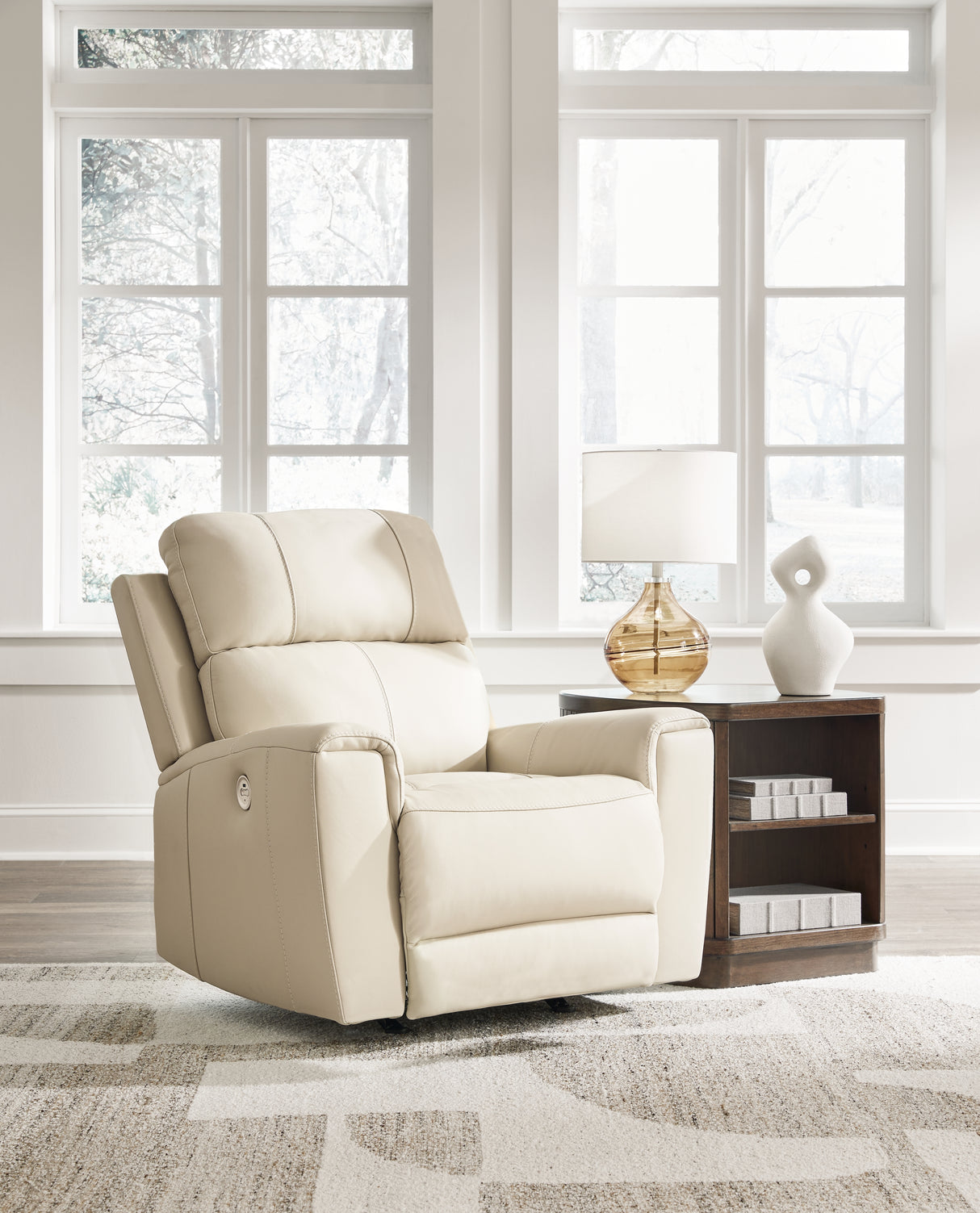 Mega Furniture - Ashley Furniture - Dahlmoore Living Room - Power Rocker Recliner / Almond - U1320098