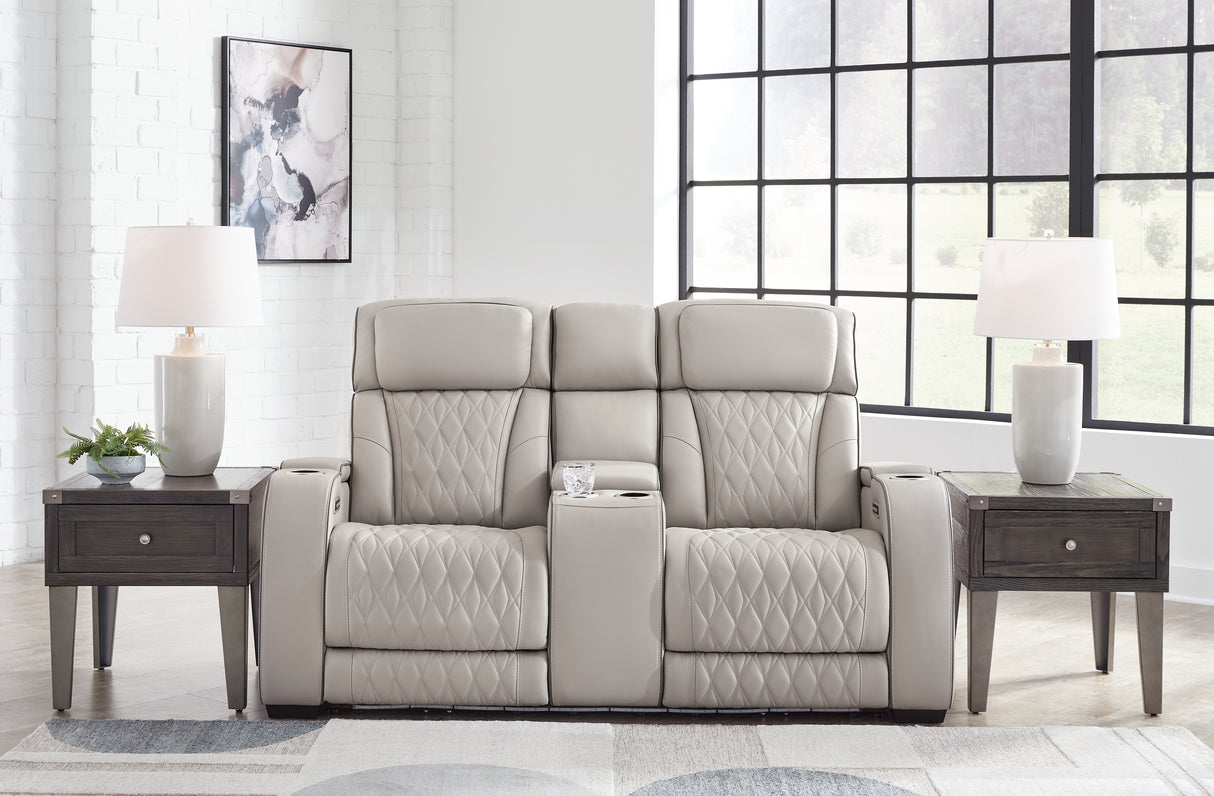 Mega Furniture - Ashley Furniture - Boyington Living Room - PWR REC Loveseat/CON/ADJ HDRST / Gray - U2710518