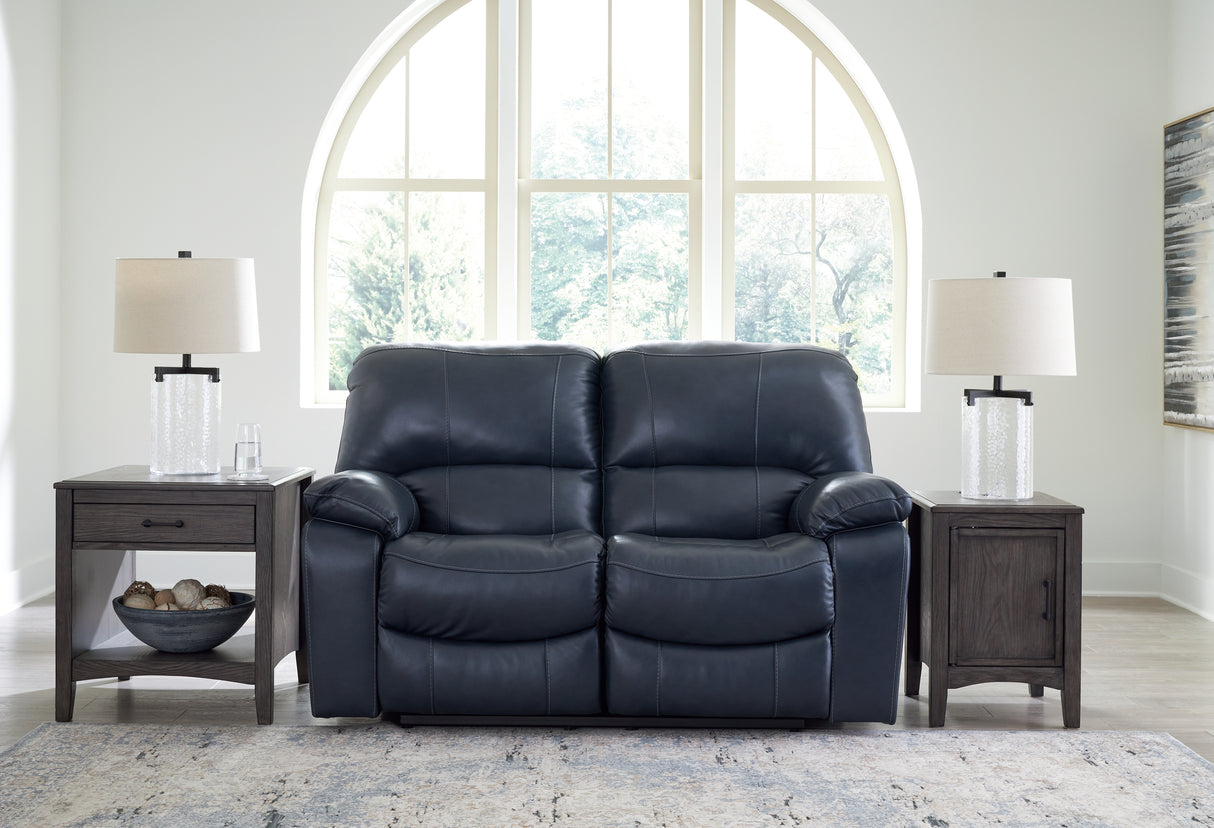 Mega Furniture - Ashley Furniture - Leesworth Living Room - Reclining Power Loveseat / Ocean - U4380974
