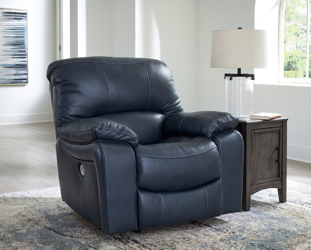 Mega Furniture - Ashley Furniture - Leesworth Living Room - Power Rocker Recliner / Ocean - U4380998