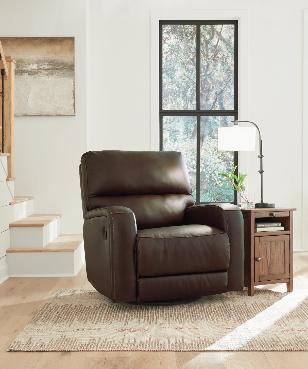 Mega Furniture - Ashley Furniture - Emberla Living Room - Swivel Glider Recliner / Coffee - U4480561
