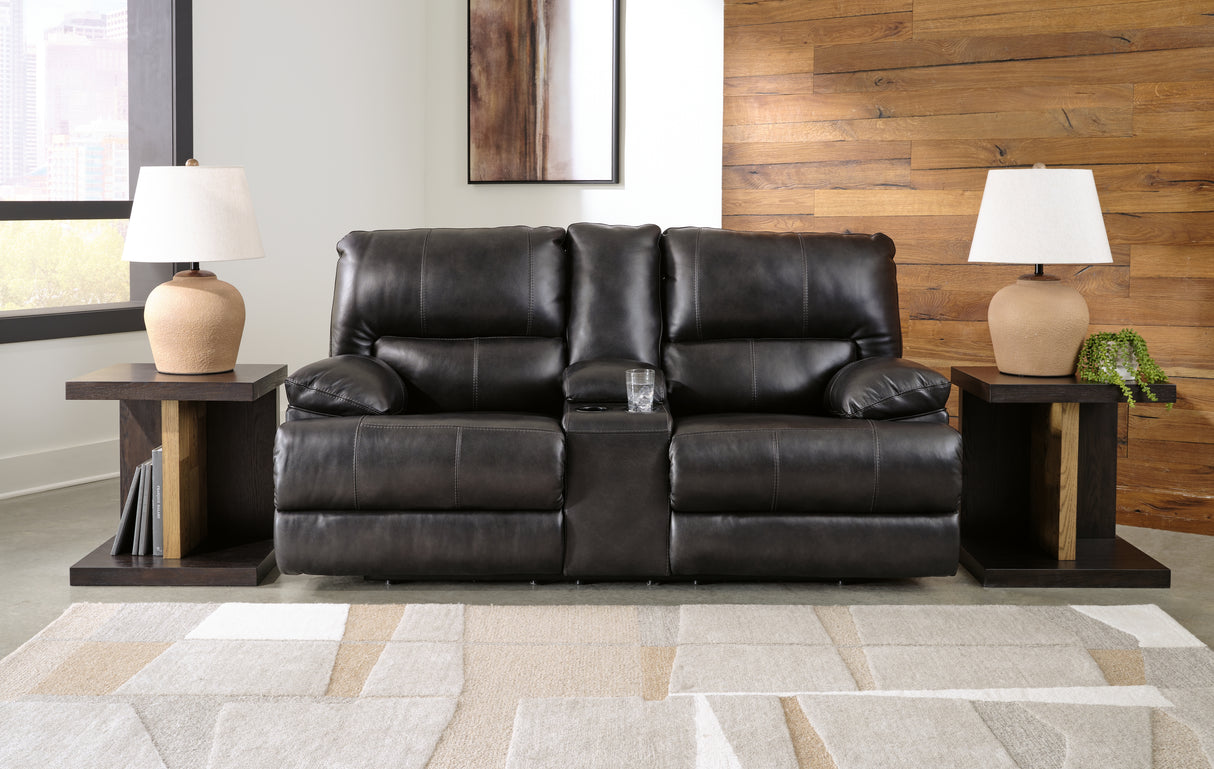 Mega Furniture - Ashley Furniture - Mountainous Living Room - PWR REC Loveseat/CON/ADJ HDRST / Eclipse - U6580118